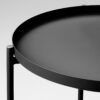 Tray table black 45x53 cm