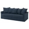 HOLMSUND 3seat sofa bed Kilanda dark blue