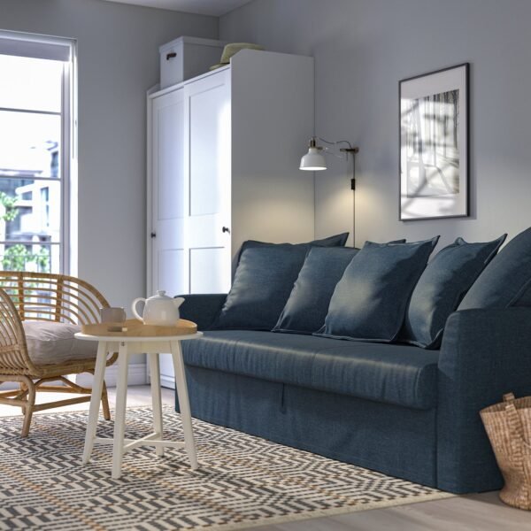 HOLMSUND 3seat sofa bed Kilanda dark blue