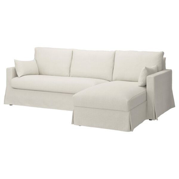 3seat sofa w chaise longue right natural
