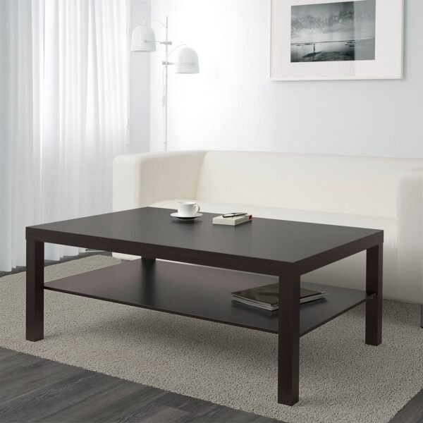 Coffee table blackbrown 118x78 cm