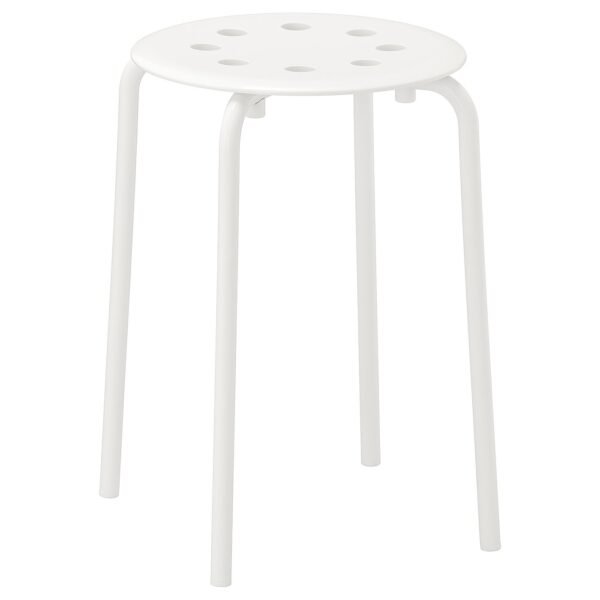 Stool white 45 cm