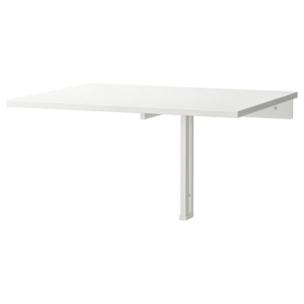 Dropleaf table white 74x60 cm