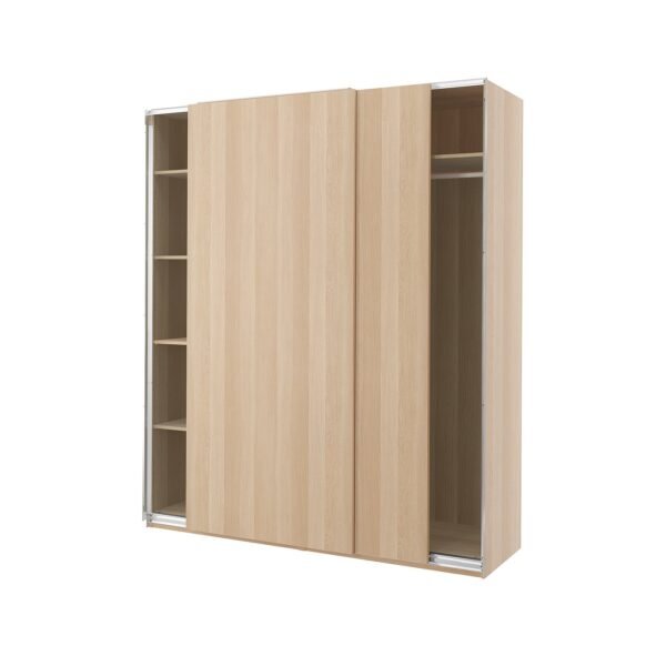 Wardrobe white stained oak