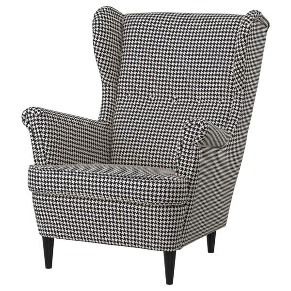 Wing chair blackbeige