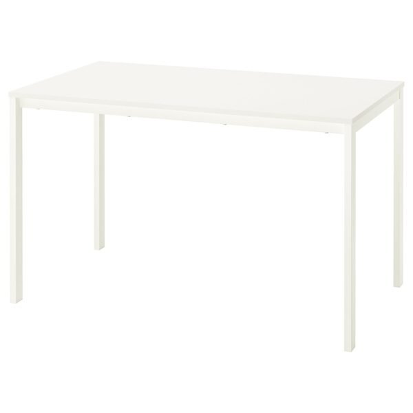 Table white125x74 cm
