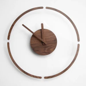 Aesthetic Wooden Clock Modern Silent Digital